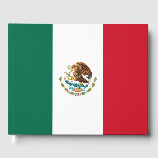 Mexikanska Flagga (Mexiko) Gästböcker (Framsida)