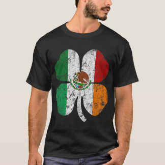 Mexikanska Flagga Mexiko Ireland St patricks day T Shirt