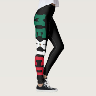 Mexikanska Flagga Mexiko Leggings