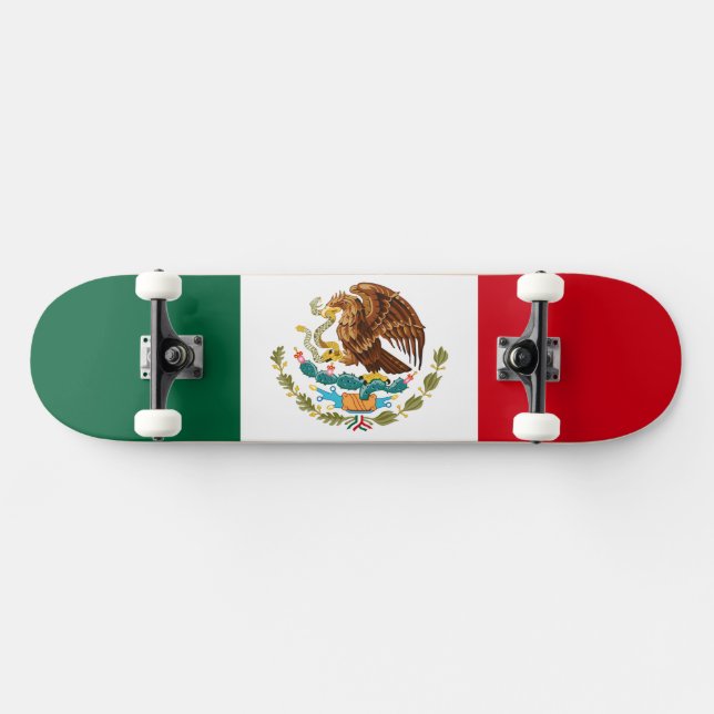 Mexikanska Flagga Mini Skateboard Bräda 18,5 Cm (Horz)