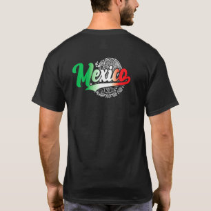 Mexikanska Flagga och Färg och örlogsillustration T Shirt