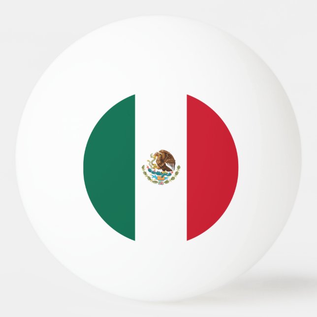 Mexikanska Flagga Pingisboll (Framsidan)