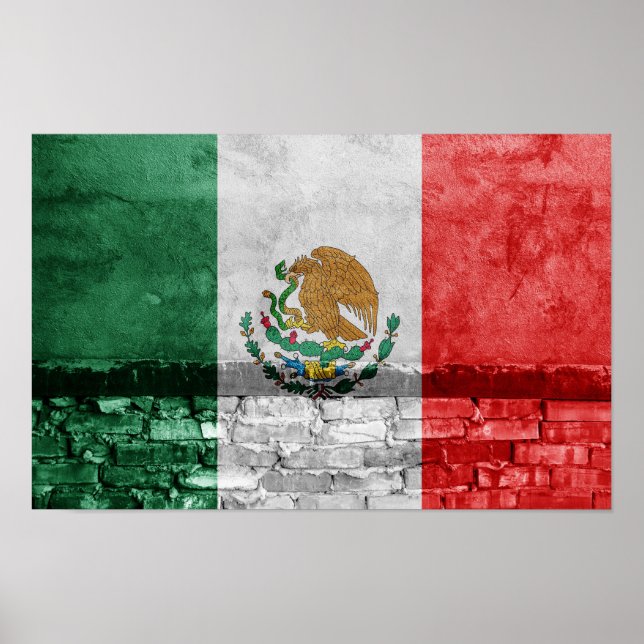 Mexikanska flagga poster (Framsidan)