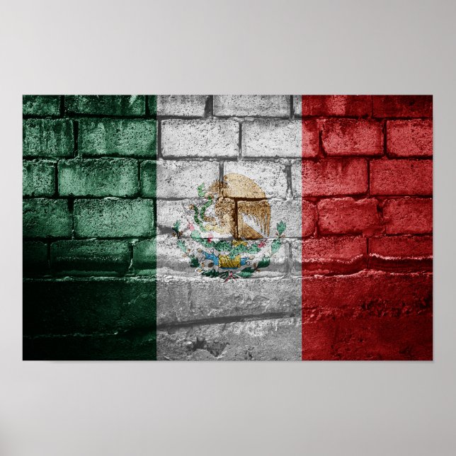 Mexikanska flagga poster (Framsidan)