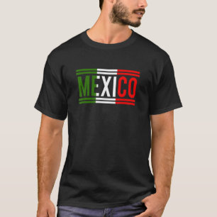 Mexikanska Flagga sportfotboll T Shirt