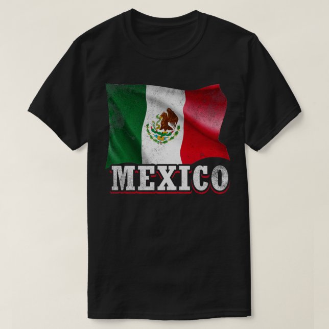 Mexikanska Flagga T Shirt (Design framsida)