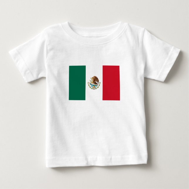 Mexikanska Flagga T Shirt (Framsida)
