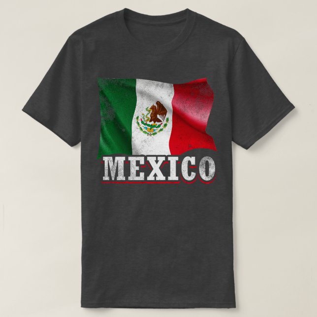 Mexikanska Flagga T Shirt (Design framsida)