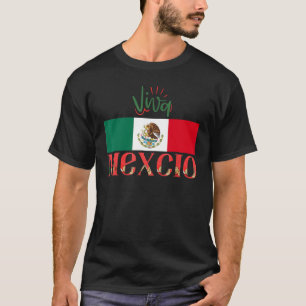 Mexikanska Flagga Viva Mexiko Independence day Kär T Shirt