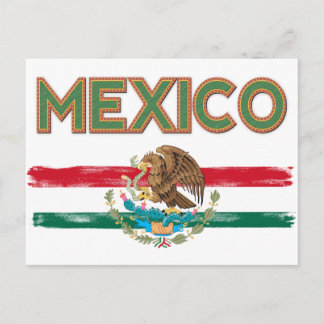 Mexikanska Flagga Vykort