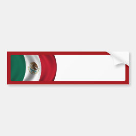 Mexikanska Flagga Wave Bildekal