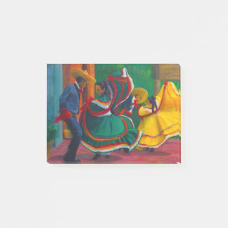 Mexikanska folintallageldansare post-it block