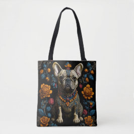 Mexikanska folkArt Bulldog Tygkasse