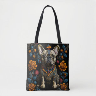 Mexikanska folkArt Bulldog Tygkasse