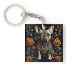 Mexikanska folkArt Fransk Bulldog