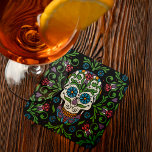 Mexikanska folkMariposa Sugar Skull Underlägg Papper Kvadrat<br><div class="desc">Papper Underlägg av mexikansk folkmassa Mariposa Sugar Skull - att presentera den mexikanska folksockerskallen i fantastisk underlägg. Den vackra konsten av Cavalera Sugar-Döskallarna i Mexiko är en del av en lång tradition av folkkonst. Kallas sockerskalle eftersom många är tillverkade av lerformat socker och sedan dekorerade med färgstarka fjädrar och pärlor....</div>
