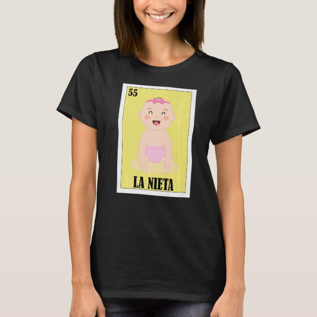 Mexikanska för babyskor La Nieta T Shirt (Framsida)
