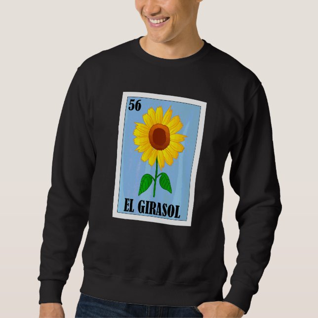 Mexikanska för blomsterhandlare  El Girasol Lång Ärmad Tröja (Framsida)