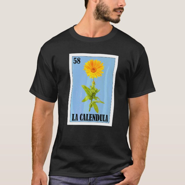 Mexikanska för blomsterhandlare  La Calendula T Shirt (Framsida)