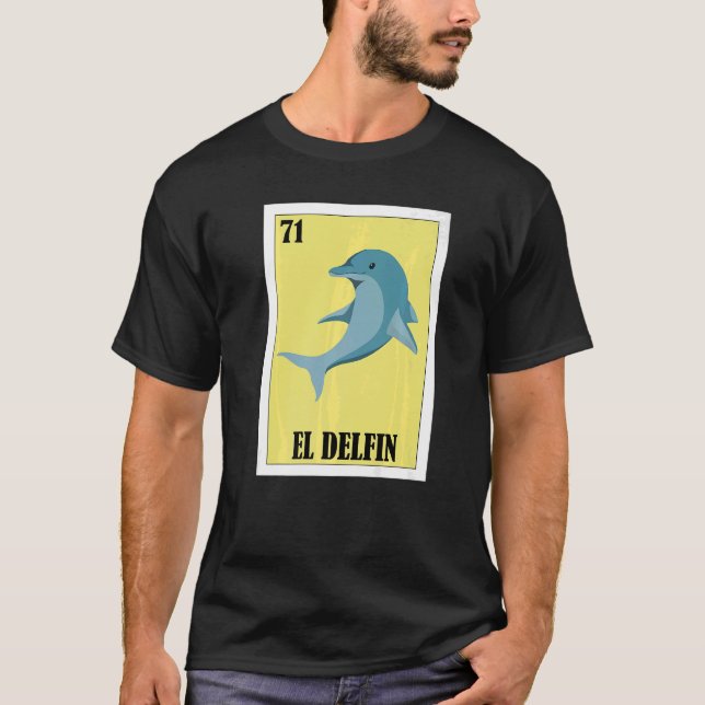 Mexikanska för Dolphin El Delfin T Shirt (Framsida)