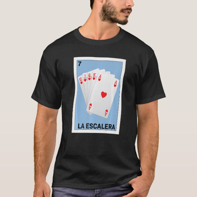 Mexikanska för Poker La Escalera T Shirt (Framsida)