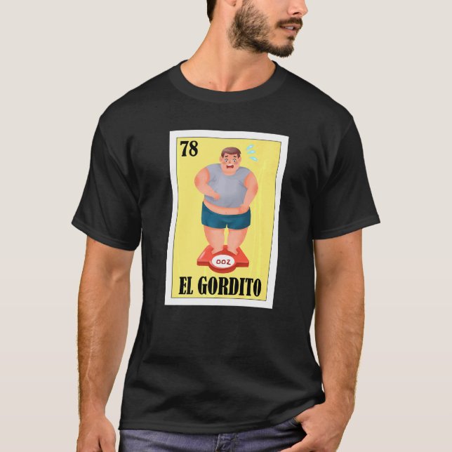 Mexikanska för Tjock Killar El Gordito T Shirt (Framsida)
