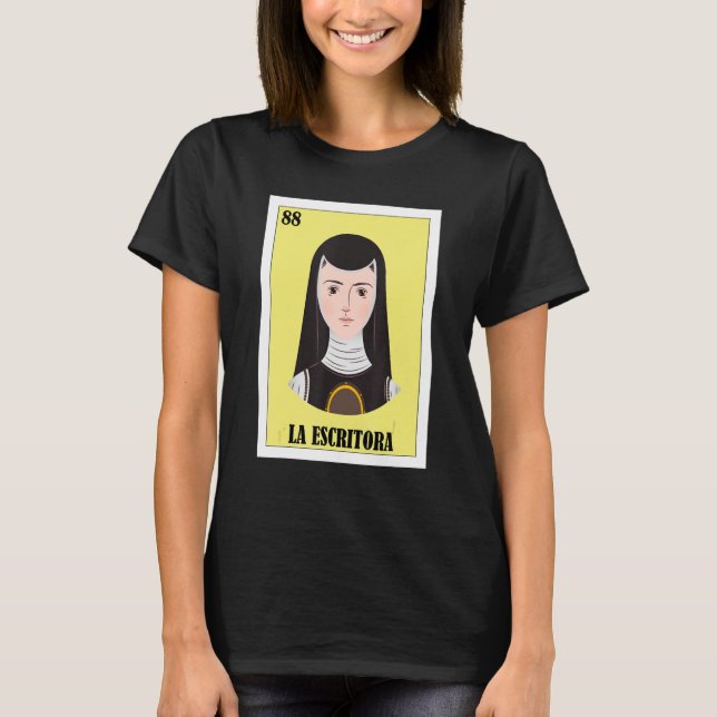 Mexikanska författare La Escritora T Shirt (Framsida)