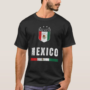 Mexikanska fotboll i Fläkt Jersey Mexican Flagga T Shirt