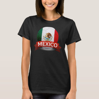 Mexikanska fotbollsfotbollsfotbollsförbundet Fläkt T Shirt