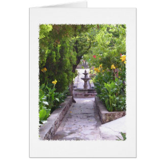 Mexikanska Garden Fontän Hälsningskort