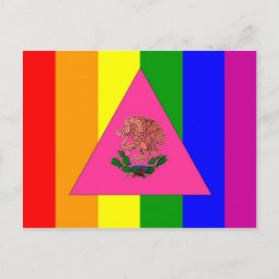 Mexikanska Gay pride Flagga Vykort