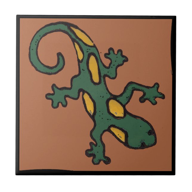 Mexikanska Gecko Tile Kakelplatta (Framsidan)