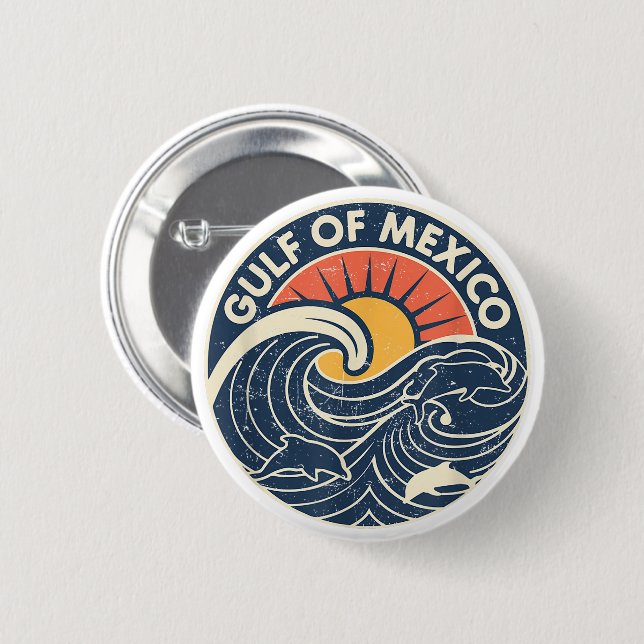 Mexikanska golfen 1672 Forever Mexikanska golfen Knapp (Framsida & baksida)