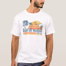 Mexikanska golfen för alltid T-shirt Retro strandv