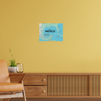 Mexikanska golfen poster