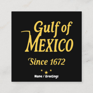 Mexikanska golfen sedan 1672, ett djupdyk i histor fyrkantigt visitkort