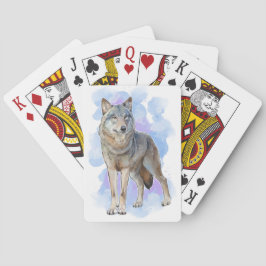 Mexikanska grått varg-spelkort casinokort