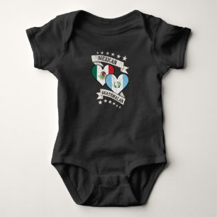 Mexikanska guatemalanska Heart Flaggor, Mexiko Gua T Shirt