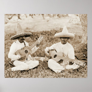 Mexikanska Guitar Duet 1911 Poster