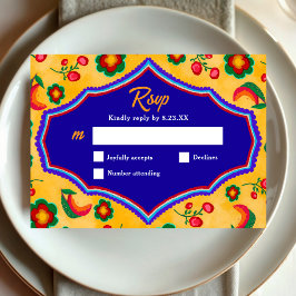 Mexikanska gulten bröllop OSA kort