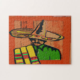 Mexikanska Hat Art Pussel