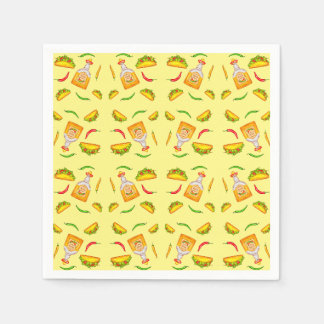 Mexikanska Hispanic Food Tacos Tequila Pappersservett