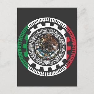 Mexikanska historiska aztec Mexico Maya Calendar Vykort
