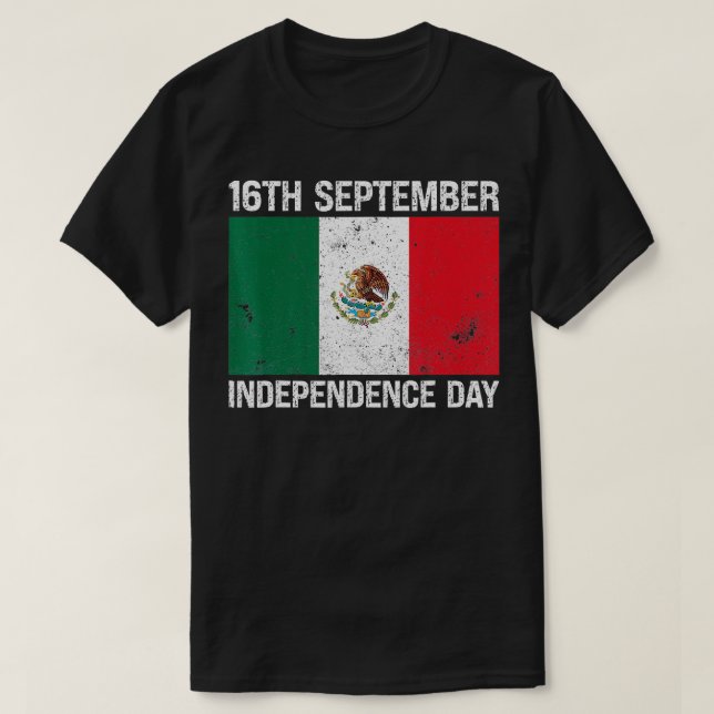 Mexikanska Independence day 16 september Mexiko Fl T Shirt (Design framsida)
