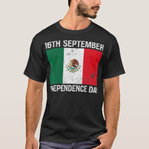 Mexikanska Independence day 16 september Mexiko Fl T Shirt