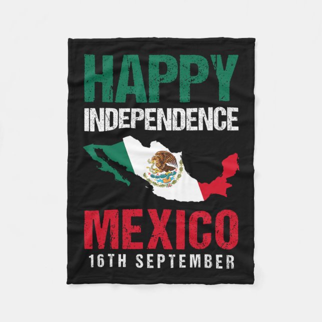 Mexikanska Independence day Est 16 september Mexik Fleecefilt (Framsidan)