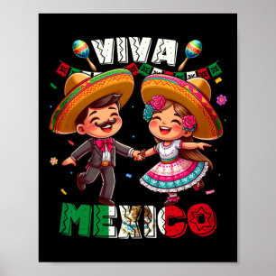 Mexikanska Independence day Viva Mexiko S Boys Gir Poster