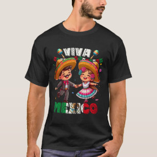 Mexikanska Independence day Viva Mexiko S Boys Gir T Shirt