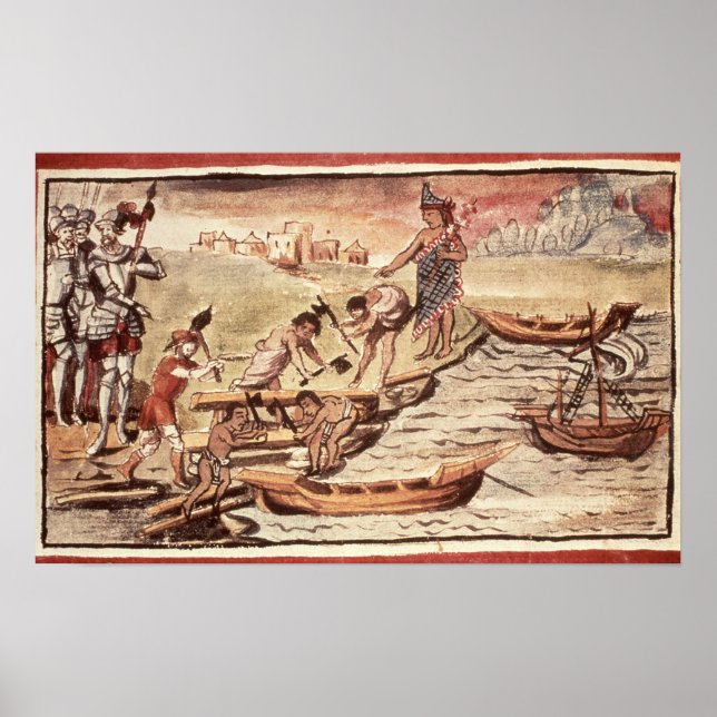 Mexikanska indiska boatbuilding poster (Framsidan)
