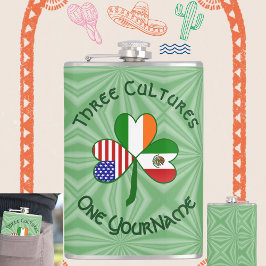 Mexikanska Irish Shamrock Flagga Fickplunta